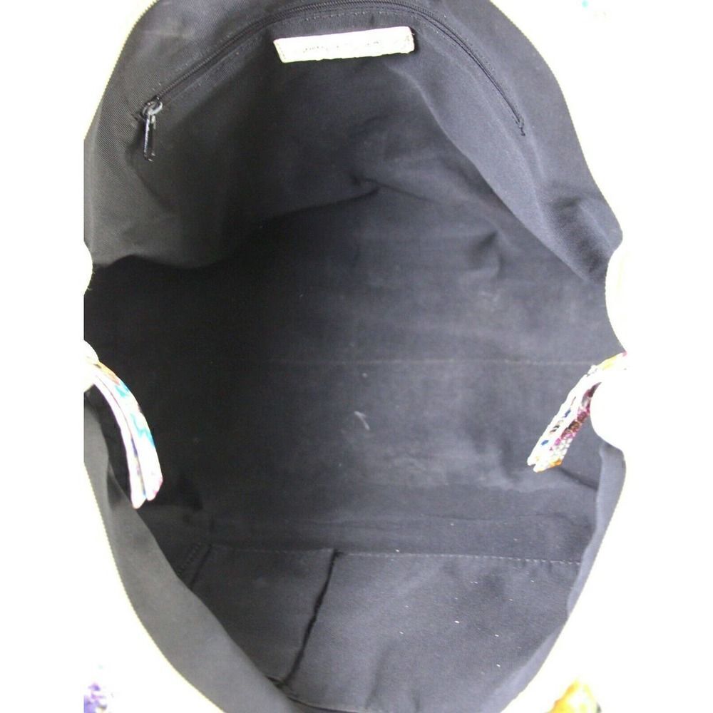 SONDRA ROBERTS SNAKE EMBOSSED WHITE GENUINE LEATHER HOBO TOTE SHOULDER BAG PURSE - Picture 10 of 11